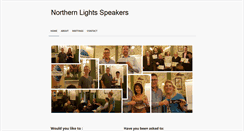 Desktop Screenshot of northernlightsspeakers.co.uk
