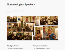 Tablet Screenshot of northernlightsspeakers.co.uk